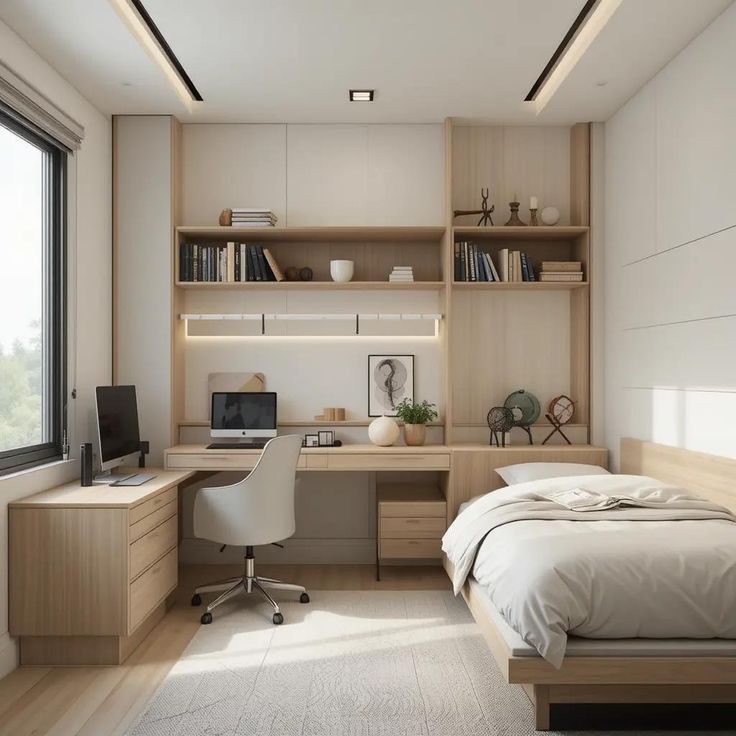 Tổng hợp các mẫu thiết kế phòng ngủ 14m2 đẹp, hiện đại nhất năm 2026 Thiết kế phòng ngủ 14m2 đẹp