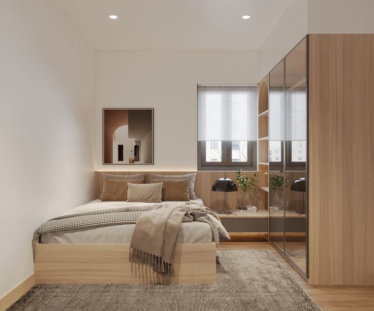 Tổng hợp các mẫu thiết kế phòng ngủ 14m2 đẹp, hiện đại nhất năm 2026 Thiết kế phòng ngủ 14m2 đẹp