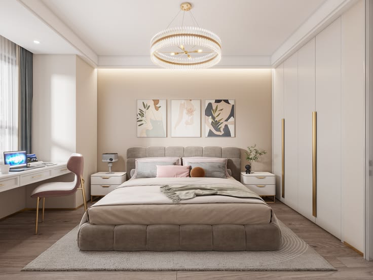 Tổng hợp các mẫu thiết kế phòng ngủ 14m2 đẹp, hiện đại nhất năm 2026 Thiết kế phòng ngủ 14m2 đẹp
