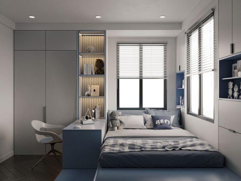 Các mẫu thiết kế phòng ngủ 15m2 cho nam công năng, hiện đại Thiết kế phòng ngủ 15m2 cho nam