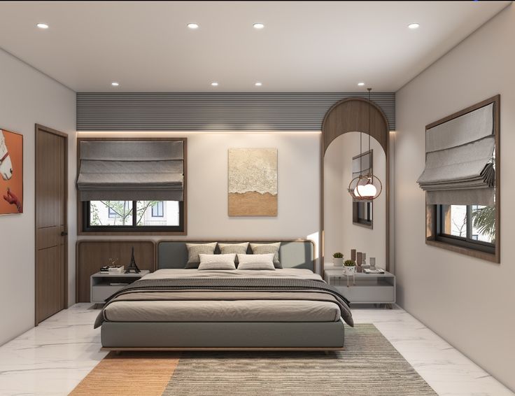 Tổng hợp các mẫu thiết kế phòng ngủ 18m2 dẫn đầu xu hướng 2026 Thiết kế phòng ngủ 18m2
