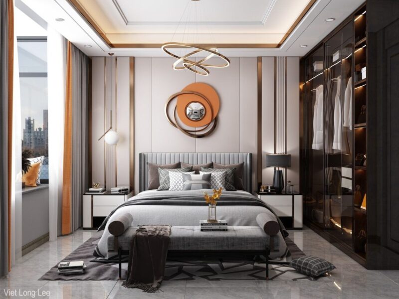Tổng hợp các mẫu thiết kế phòng ngủ 20m2 cho vợ chồng năm 2026 Thiết kế phòng ngủ 20m2 cho vợ chồng