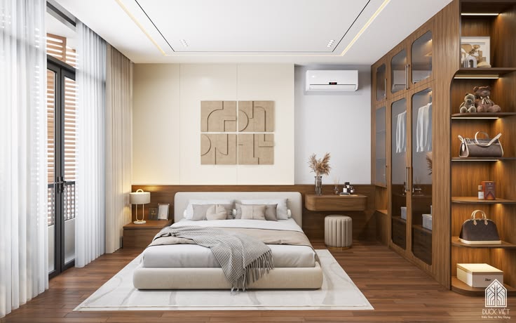 Các mẫu thiết kế phòng ngủ cho 2 người công năng và tiện lợi Thiết kế phòng ngủ cho 2 người
