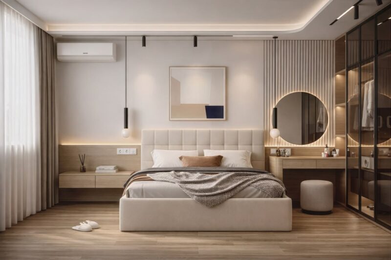 Tổng hợp các mẫu thiết kế phòng ngủ đẹp cho vợ chồng sang trọng, ấm cúng Thiết kế phòng ngủ đẹp cho vợ chồng