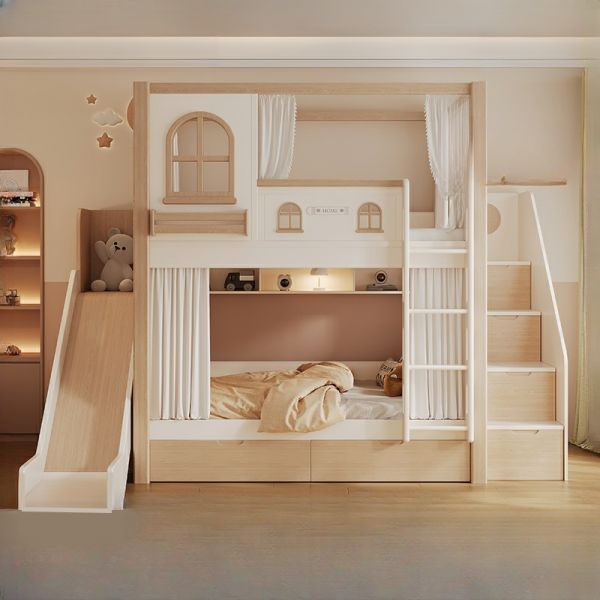 Tổng hợp các mẫu thiết kế phòng ngủ giường tầng cho bé đẹp, hiện đại và an toàn Thiết kế phòng ngủ giường tầng cho bé
