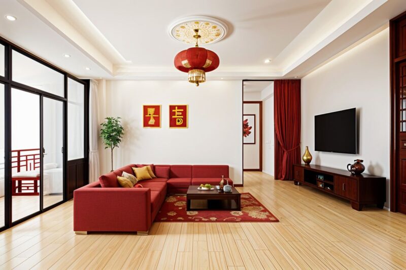 Gợi ý trang trí phòng khách đón Trung Thu đẹp, ấn tượng Trang trí phòng khách đón Trung