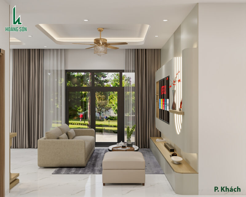 Bàn giao dự án thiết kế phòng khách cho nhà chị Mai Ca - Vũng Tàu Sofa và bàn trà