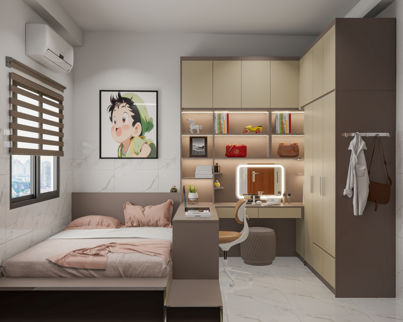 Dự án thiết kế phòng ngủ cho nhà anh Khanh quận 12, TP.HCM Dự án thiết kế phòng ngủ cho nhà anh Khanh quận 12, TP.HCM