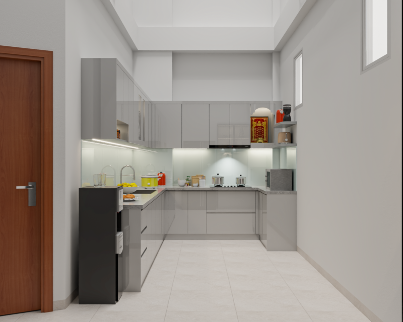 Dự án thiết kế phòng bếp cho nhà chị Thọ