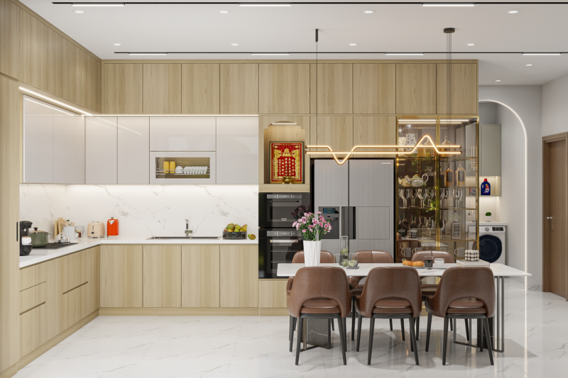 Dự án thiết kế phòng bếp cho nhà chị Mai Ca - Vũng Tàu 