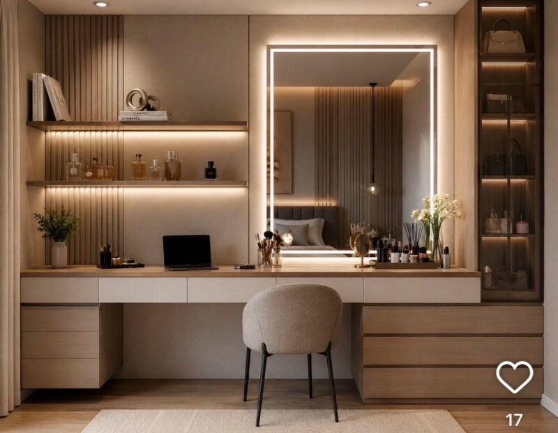 Cách chọn bàn trang điểm trong phòng ngủ đẹp, hiện đại và tối ưu không gian Cách chọn bàn trang điểm trong phòng ngủ