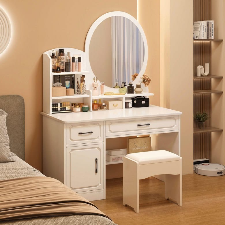 Cách chọn bàn trang điểm trong phòng ngủ đẹp, hiện đại và tối ưu không gian Bàn trang điểm phòng ngủ