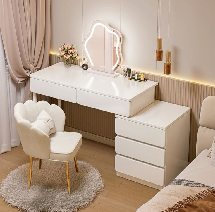 Cách chọn bàn trang điểm trong phòng ngủ đẹp, hiện đại và tối ưu không gian Bàn trang điểm phòng ngủ