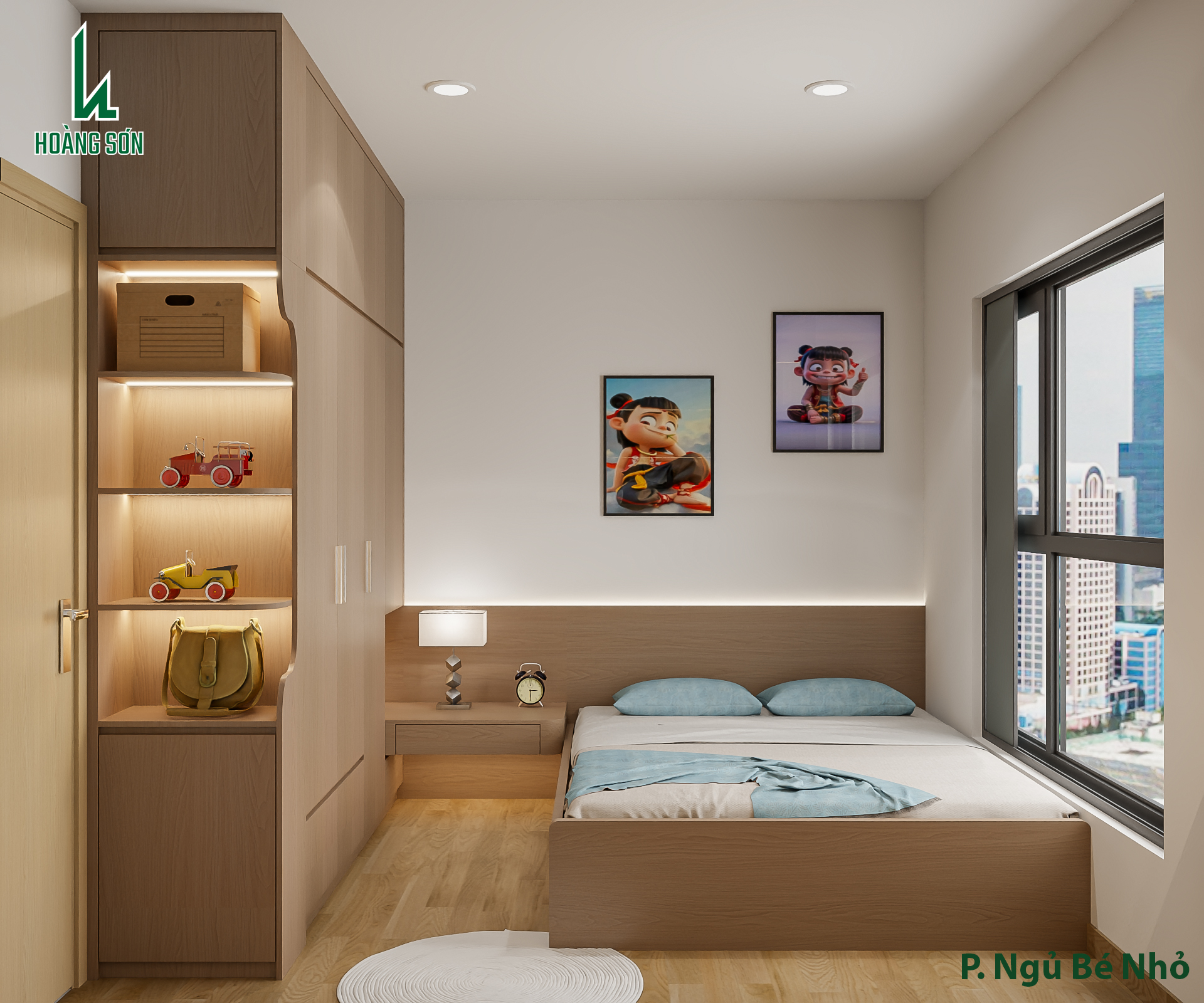 Dự án thiết kế phòng ngủ bé trai cho nhà anh Ngân quận 7