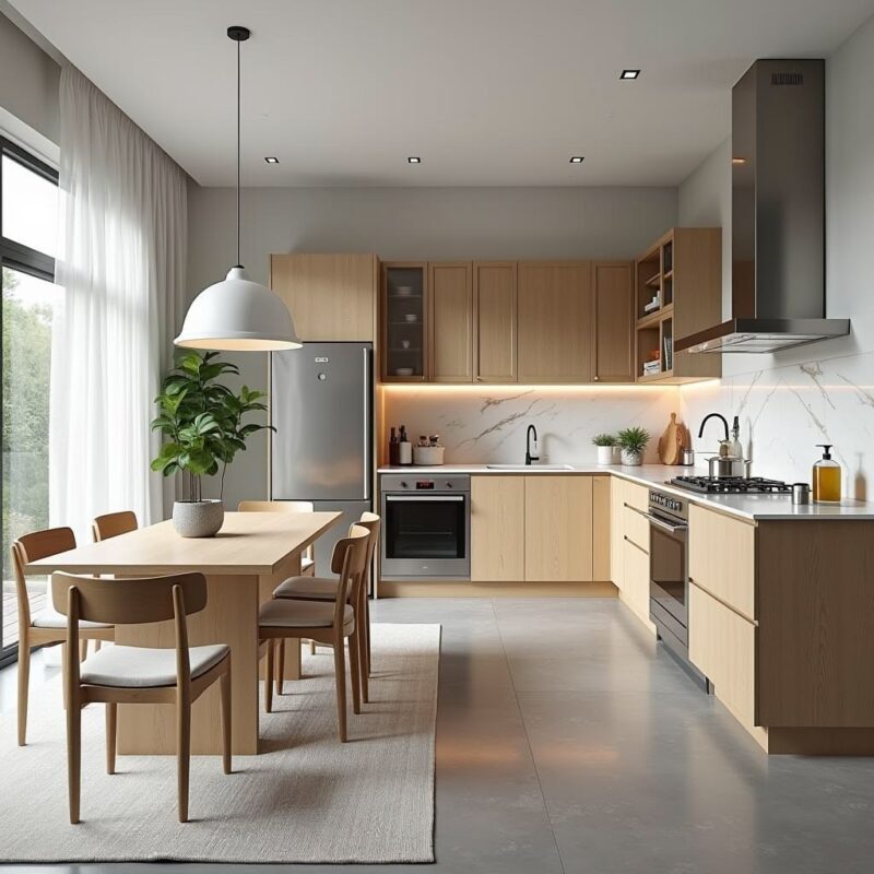 Cách bố trí phòng bếp 10m2