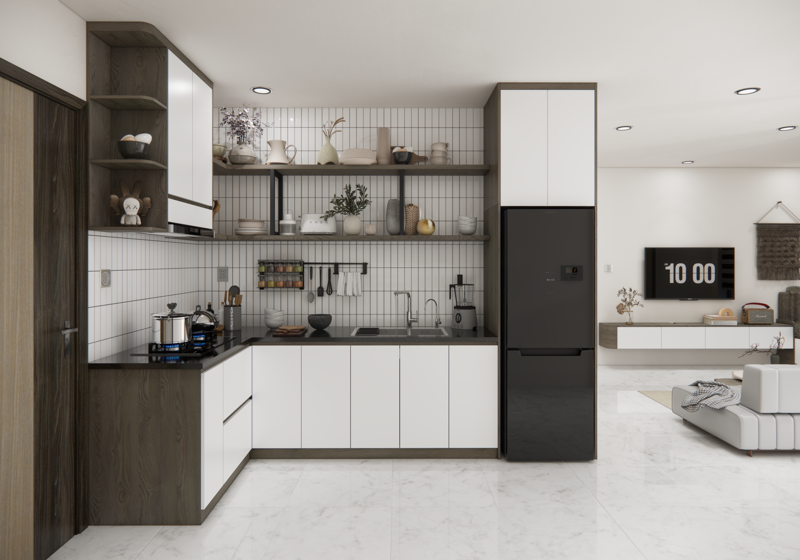 Dự án thiết kế phòng bếp cho nhà chị Khánh quận 9, TP.HCM