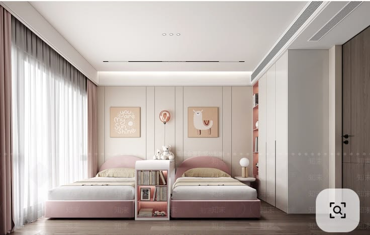 Giường đôi cho bé gái