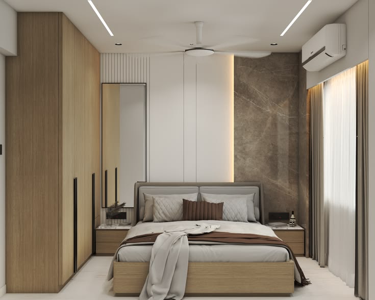 Giường ngủ bằng gỗ công nghiệp 