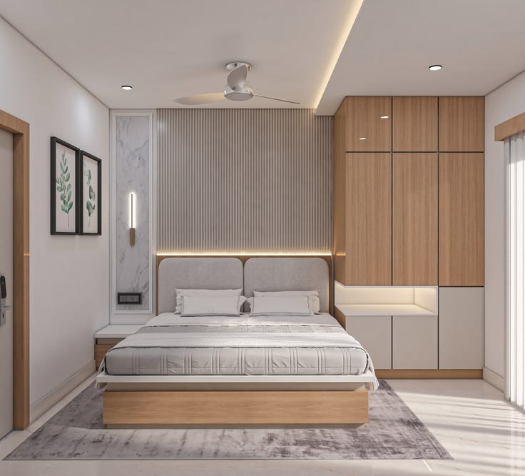 Giường ngủ bằng gỗ công nghiệp 