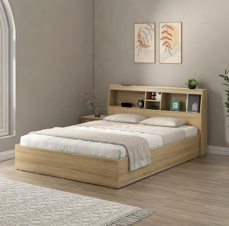 Giường ngủ bằng gỗ công nghiệp 