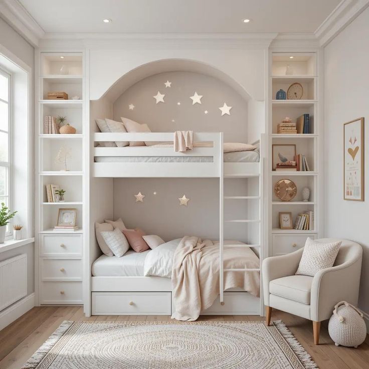 Tổng hợp các mẫu giường tầng cho bé gái đẹp, dễ thương dẫn đầu xu hướng Giường tầng cho bé gái
