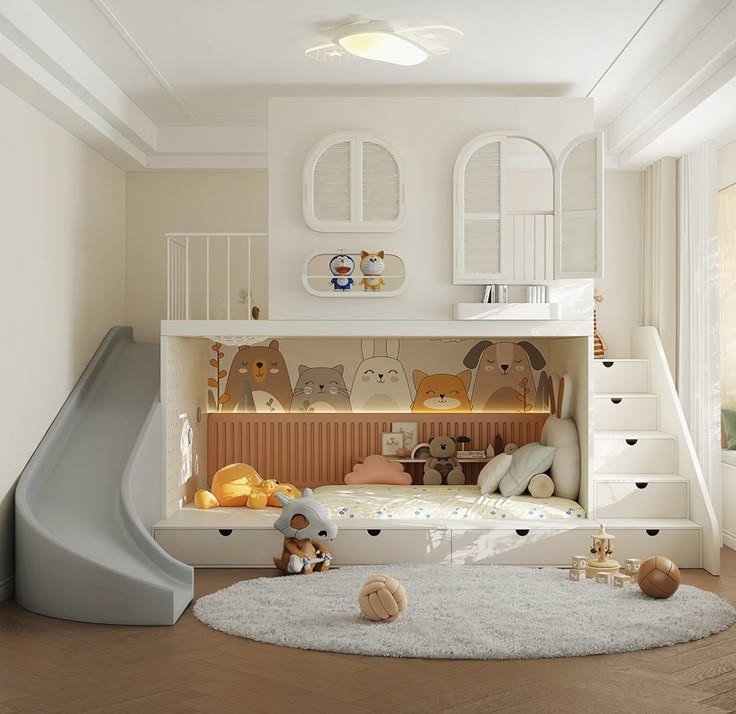 Giường tầng cho bé gái