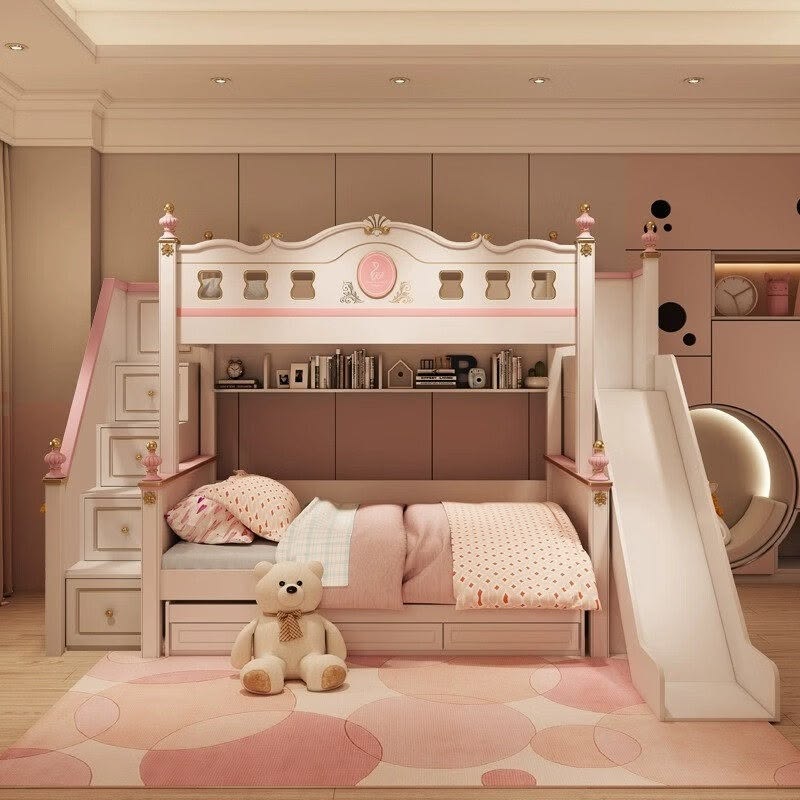 Tổng hợp các mẫu giường tầng cho bé gái đẹp, dễ thương dẫn đầu xu hướng Giường tầng cho bé gái