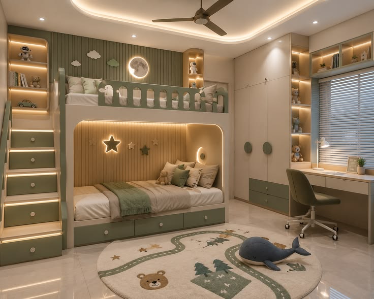 Tổng hợp các mẫu giường tầng cho bé trai tiện nghi, hiện đại nhất năm 2026 Giường tầng cho bé trai