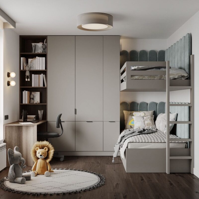 Tổng hợp các mẫu giường tầng cho người lớn hiện đại, công năng Giường tầng cho người lớn