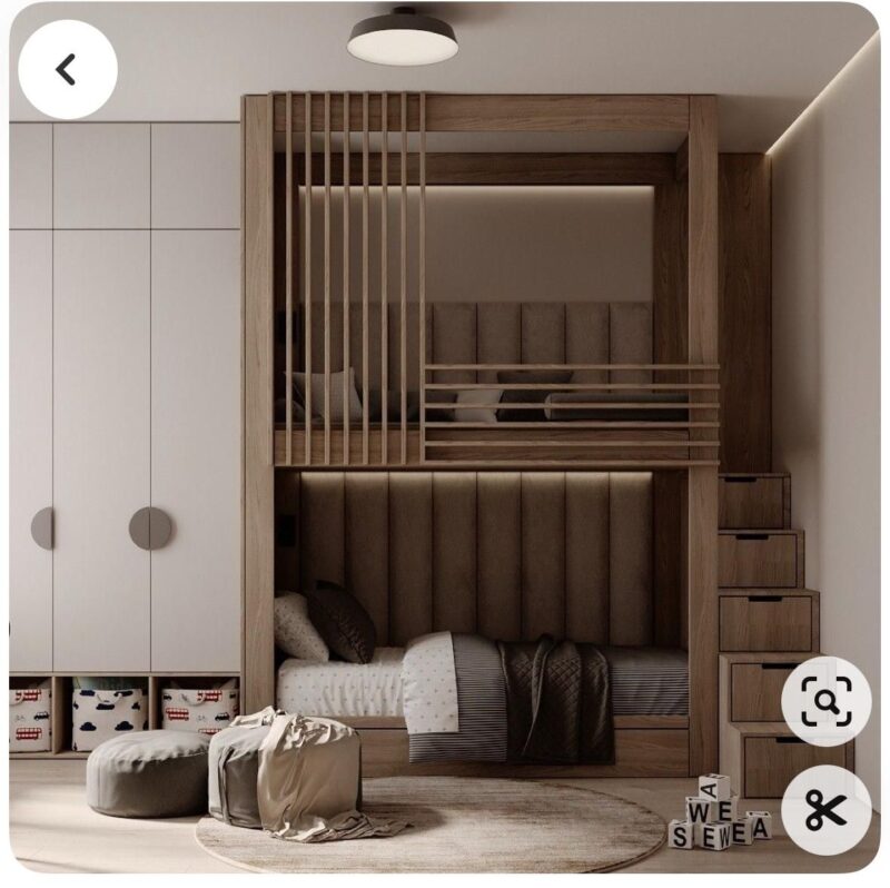 Tổng hợp các mẫu giường tầng cho người lớn hiện đại, công năng Giường tầng cho người lớn