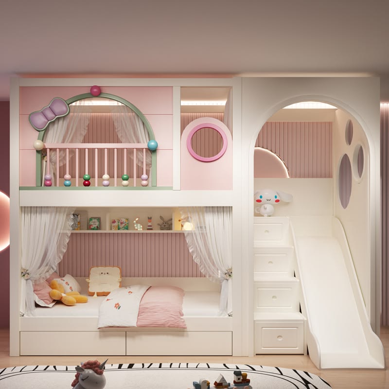 Giường tầng gỗ công nghiệp MDF
