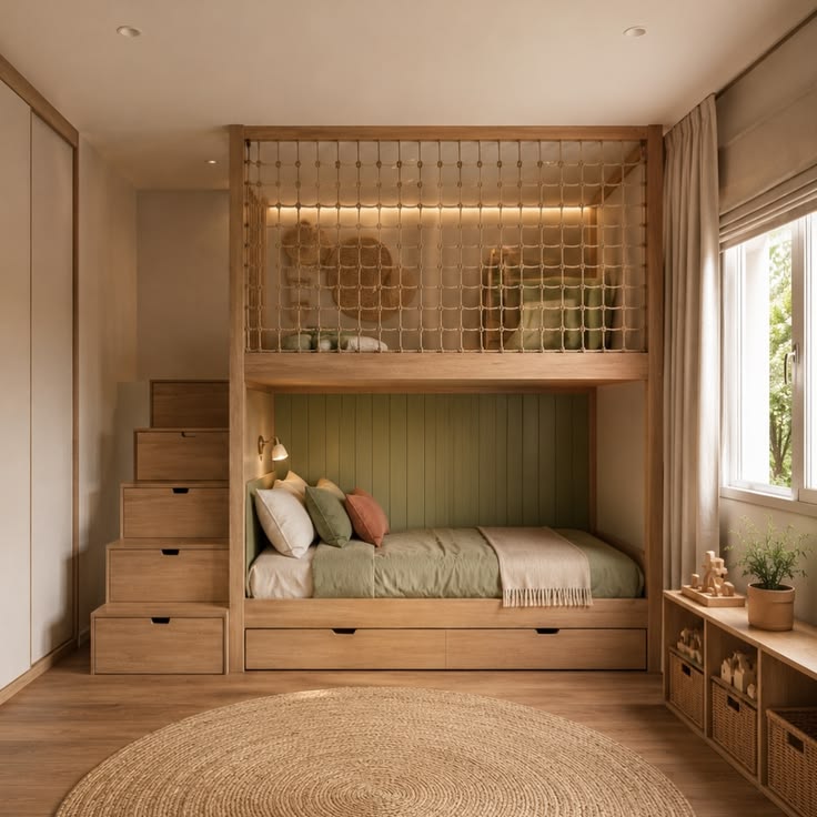 Giường tầng gỗ công nghiệp MDF