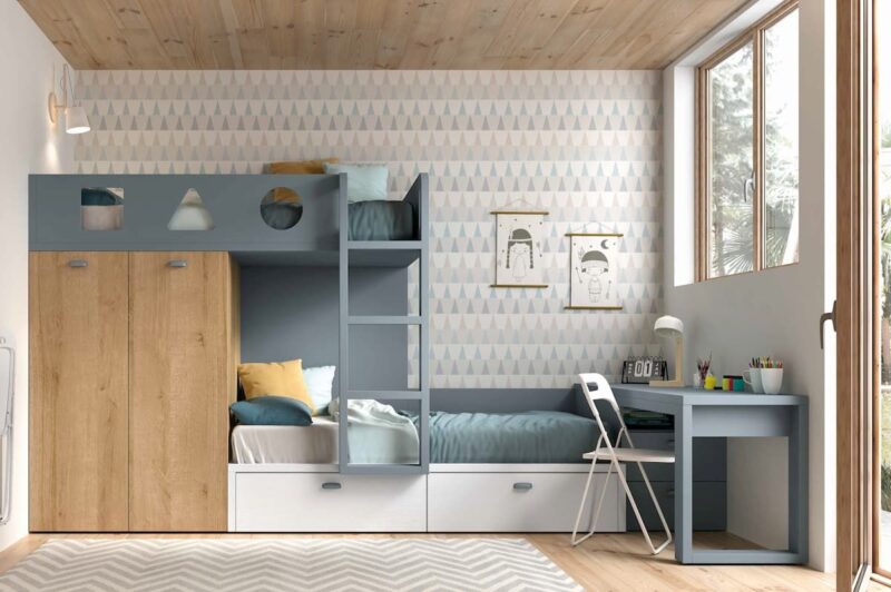 Giường tầng gỗ công nghiệp MDF