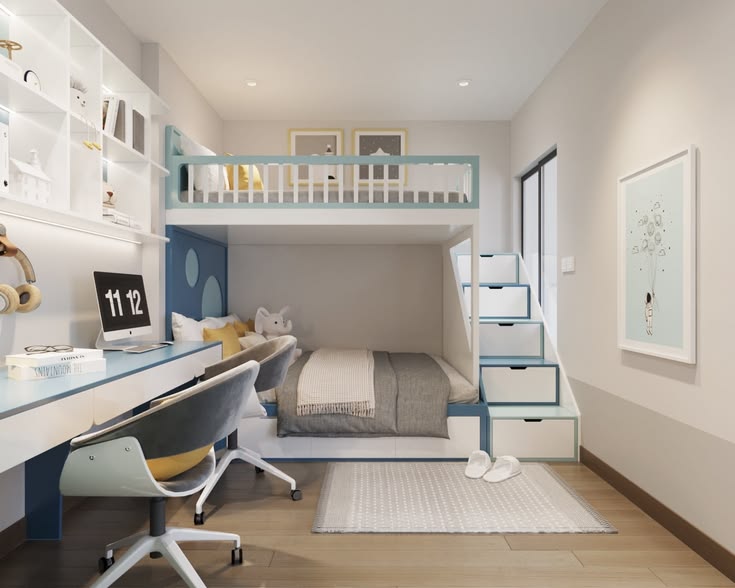 Giường tầng gỗ công nghiệp MDF