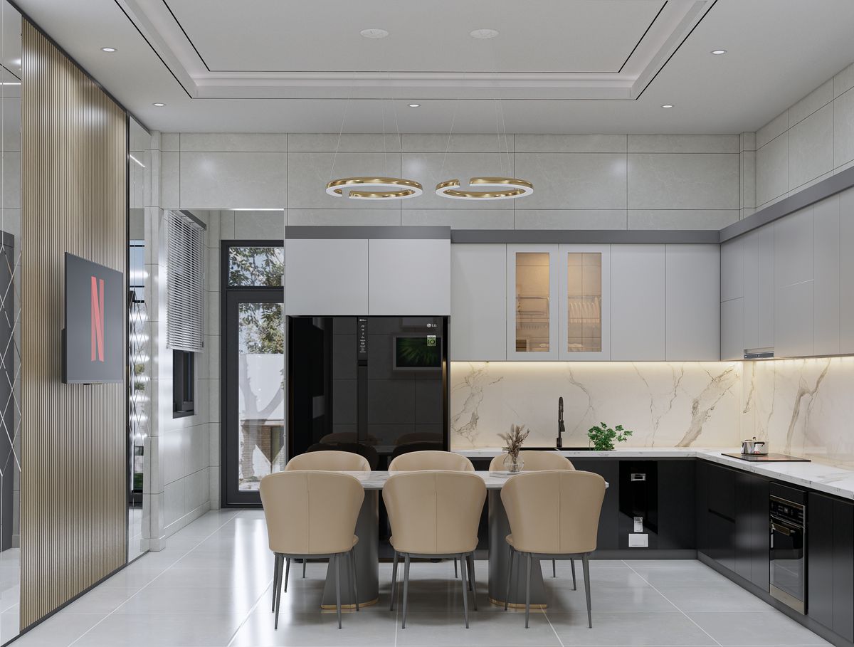 Không gian bếp hiện đại