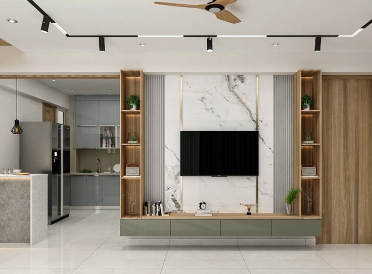 Mẫu kệ tivi bằng gỗ công nghiệp