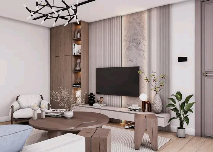 Mẫu kệ tivi bằng gỗ công nghiệp