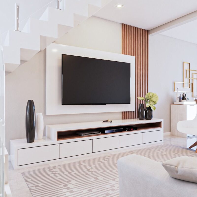 Mẫu kệ tivi dưới gầm cầu thang