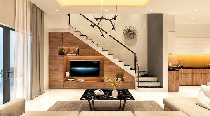 Mẫu kệ tivi dưới gầm cầu thang