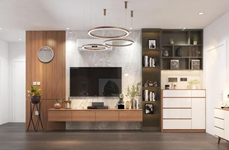 25++ mẫu kệ tivi kết hợp với tủ trang trí đẹp hiện đại nhất năm 2026 Mẫu kệ tivi kết hợp với tủ trang trí