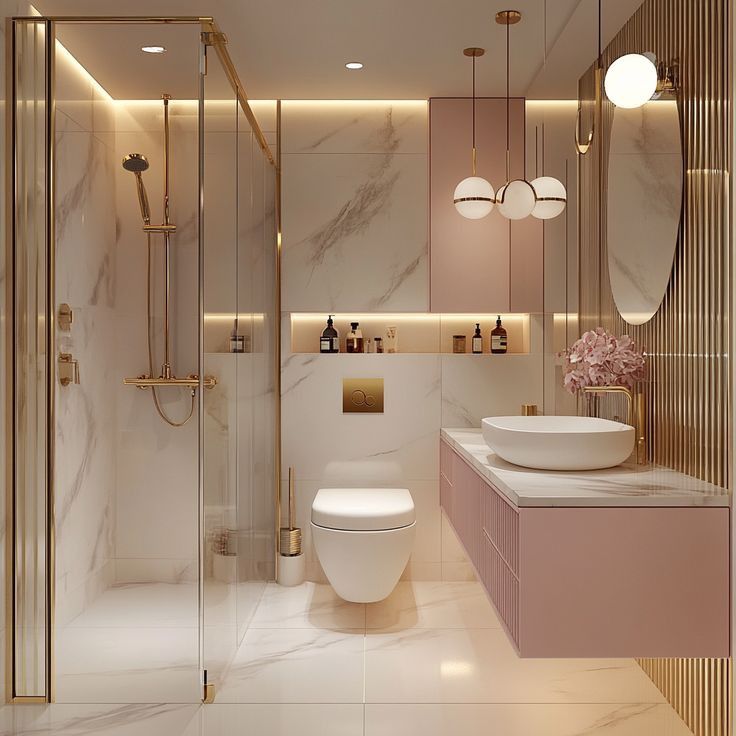 30++ mẫu nội thất nhà vệ sinh đẹp, hiện đại dẫn đầu xu hướng 2026 Mẫu nội thất nhà vệ sinh