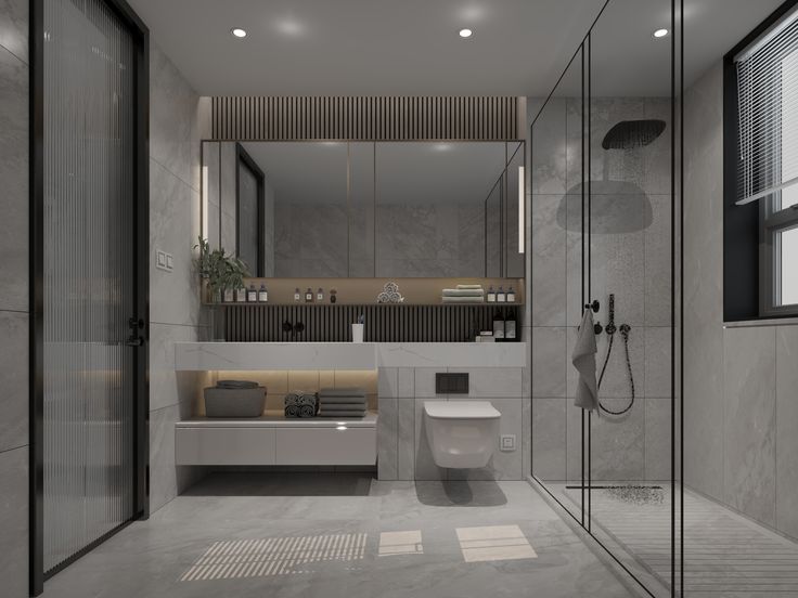 30++ mẫu nội thất nhà vệ sinh đẹp, hiện đại dẫn đầu xu hướng 2026 Mẫu nội thất nhà vệ sinh