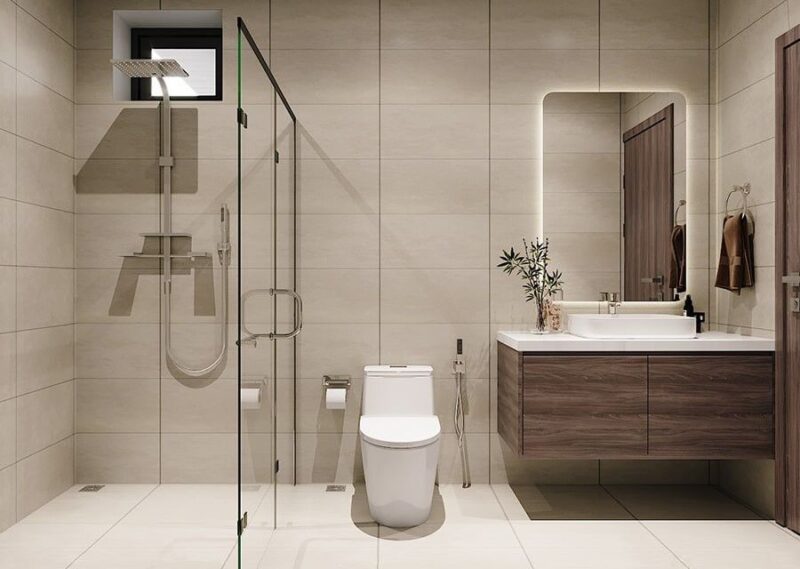 30++ mẫu nội thất nhà vệ sinh đẹp, hiện đại dẫn đầu xu hướng 2026 Mẫu nội thất nhà vệ sinh