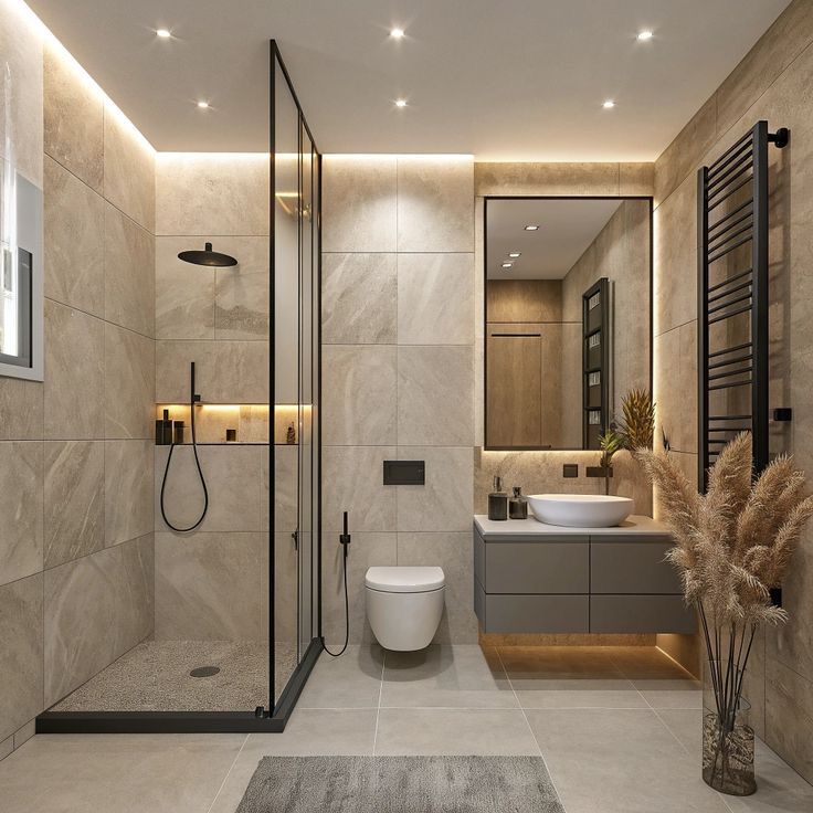 30++ mẫu nội thất nhà vệ sinh đẹp, hiện đại dẫn đầu xu hướng 2026 Mẫu nội thất nhà vệ sinh