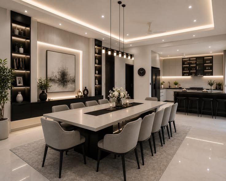 Kinh nghiệm thiết kế phòng ăn sang trọng và tiện nghi