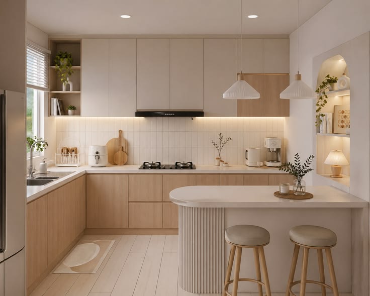 45++ mẫu phòng bếp 12m2 hiện đại và đầy đủ tiện nghi Mẫu phòng bếp 12m2