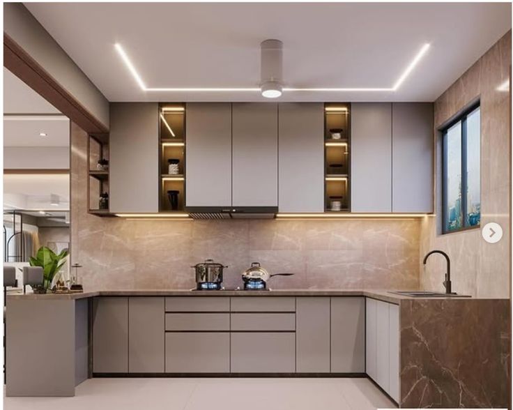 45++ mẫu phòng bếp 12m2 hiện đại và đầy đủ tiện nghi Mẫu phòng bếp 12m2