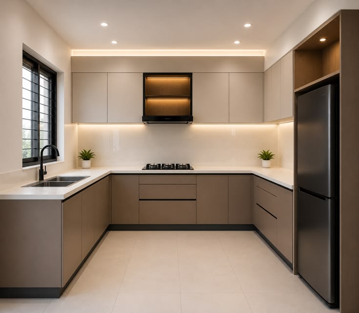 45++ mẫu phòng bếp 12m2 hiện đại và đầy đủ tiện nghi Mẫu phòng bếp 12m2