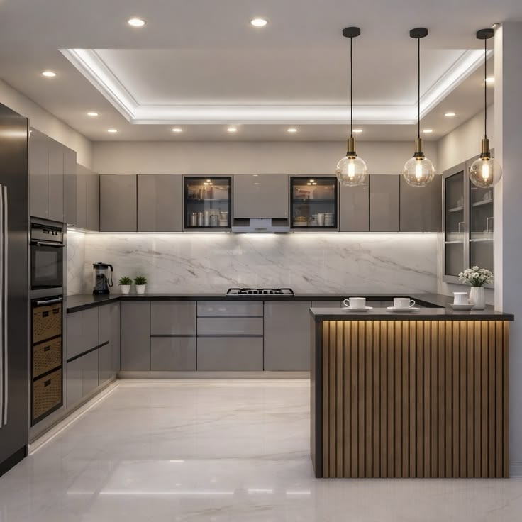 45++ mẫu phòng bếp 12m2 hiện đại và đầy đủ tiện nghi Mẫu phòng bếp 12m2