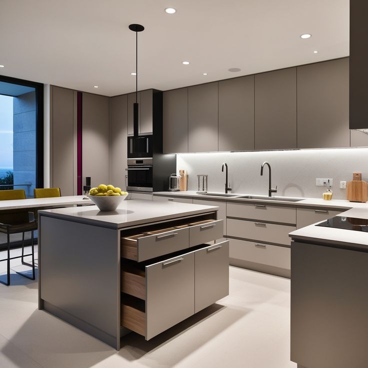 Mẫu phòng bếp 15m2 cho nhà phố